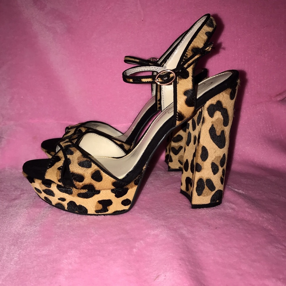 Leopard Jessica Simpson platforms